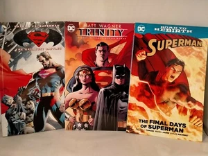 DC Graphic Novels Set of 3 : Batman Vs. Superman / Trinity / The Final Days - Picture 1 of 12