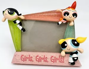 Marco brillante Powerpuff Girls con soporte diseño de niñas niñas WB 2000 - Imagen 1 de 5