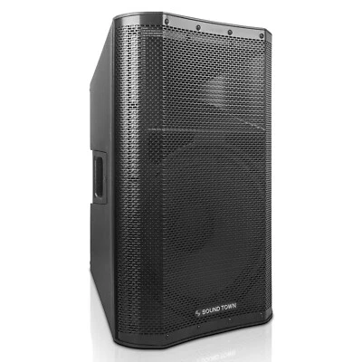 Sound Town 15" 1400W Power PA Speaker Onboard DSP,TWS Bluetooth (OBERON-A15PW)