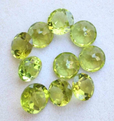 AAA Quality Green Peridot Loose Gemstone Round Shape 19.10 CT 9 mm - Image 1 of 3