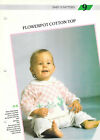 Knitting Pattern Babies Flowerpot Cotton Top Picot Edging 20-22" Phildar
