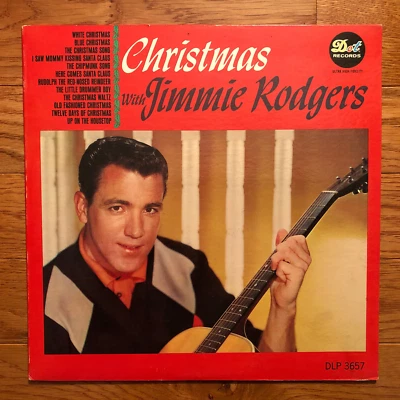 Jimmie Rodgers - Christmas With Jimmie Rodgers LP Dot DLP 3657 1965 Mono VG+ - Image 1 of 4