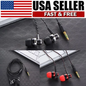 In-Ear Ohrhörer Geflochtenes Kabel Kabel Stereo Verwicklungsfreier Klang Bass - Bild 1 von 5