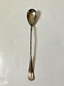 Vintage N.F. Neusilber Co. Gedrehter Eisteelöffel mit langem Griff - Bild 1 von 6