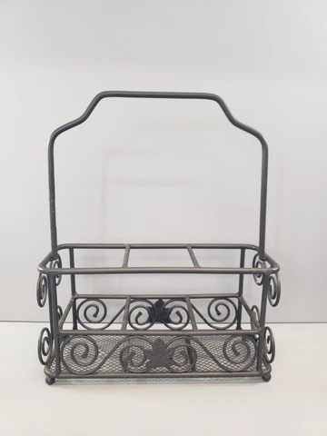 Longaberger Wrought Iron Knives Forks & Spoons Utensil Holder Cover