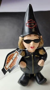 Garden Gnome Harley-Davidson 11” Lady Biker New in Box. - Picture 1 of 11