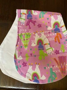 Handmade Burp Cloth Llamas Set of 2 - Picture 1 of 1