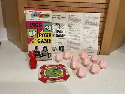 1963 Transogram No. 3724 PIGS In A POKE GAME Complete Stor-A-Game Series VGC - Image 1 of 4