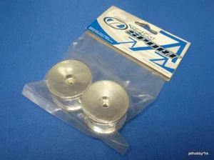 Vintage (Team Losi LOSB1151) 1:18 Mini-T Front Wheels Chrome - Picture 1 of 2