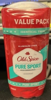 Old Spice PURE SPORT 香味除臭止汗剂 3.0 盎司-2 件装 — 第 1/3 张图片