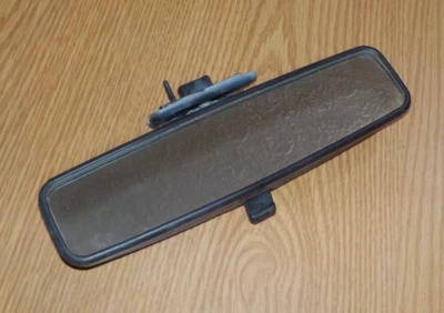 1989 Volvo 740 Series Turbo Rear View Mirror w/ Manual Dimming - Black - Изображение 1 из 3