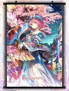 Touhou Projekt Saigyouji Yuyuko Japan Anime Wanddeko Schriftrolle Poster 90CM - Bild 1 von 2