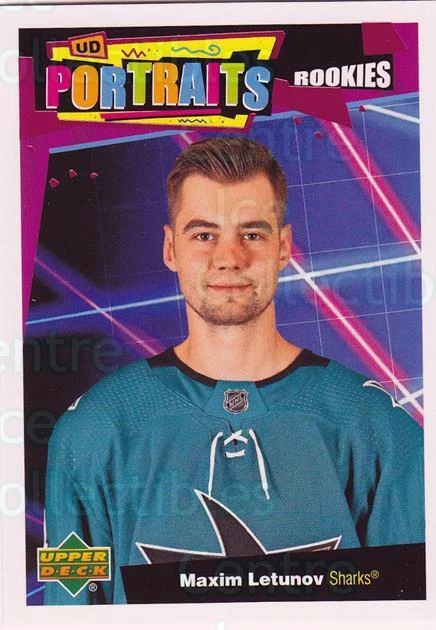 2020-21 Upper Deck UD Portraits #91 Maxim Letunov - Image 1 of 1
