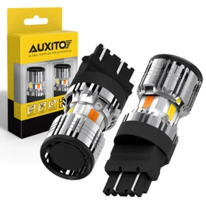 AUXITO 3157 LED Brake Reverse Turn Signal Sidemarker DRL Lights Amber/White - Bild 1 von 11
