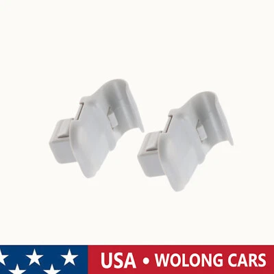 2X 2Sun Visor Retainer Clip Holder Grey for 2010-2015 Mazda 2 3 5 CX-7 CX-9 - Image 1 of 4