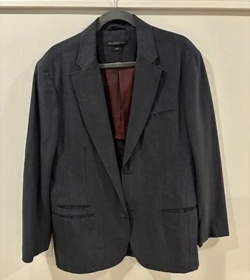 Куртка блейзер мужская John Varvatos 42 Luxe клетчатая спортивное пальто хлопок льняная смесь - Изображение 1 из 4