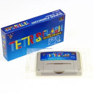 TETRIS FLASH Nintendo SFC Super Famicom Japan Import Puzzle NTSC-J Boxed - Picture 1 of 1