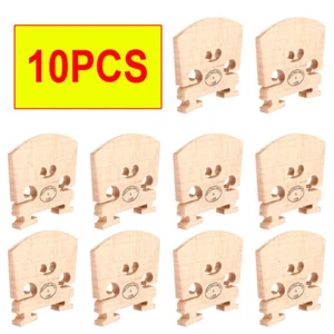 10 Pcs Violin Bridge 4/4 Size Maple Wood Full Size Violin Parts US EAA - Picture 1 of 6