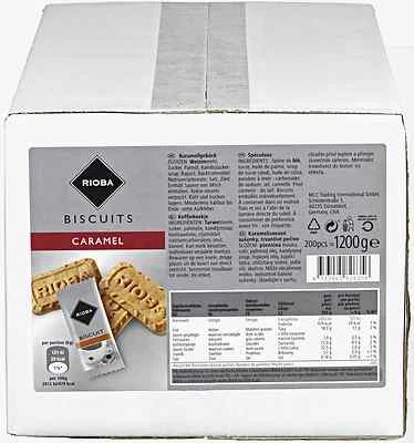 Rioba Karamellgebäck Kekse Gebäck - einzeln verpackt - 200 Stück  - Bild 1 von 4