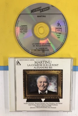 Martinů LA COMEDIE SUR LE PONT/ALEXANDER BIS (1990) Import CD NM #3264 Foto 1 de 4