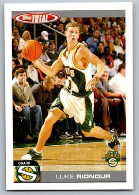 2004-05 Topps Total Luke Ridnour Seattle SuperSonics #233 - Image 1 of 2