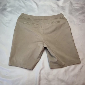 Pantalones Cortos Chicos Para Mujer 2.5 Beige Tostado Elastizados A Medida Calce Clásico Elegante Carrera - Imagen 1 de 10