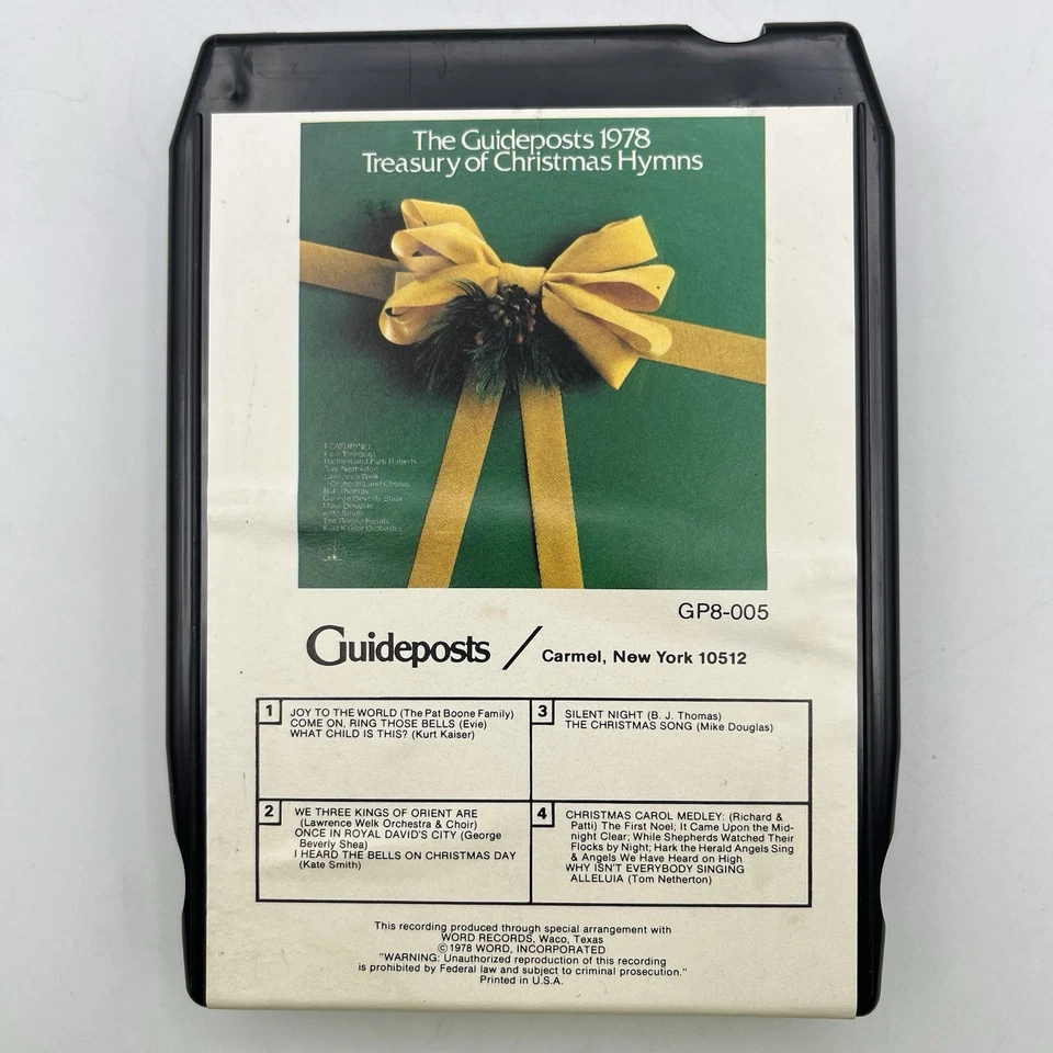 Guidepost Christmas Hymns 1978 - Restored 8 Track Tape - New Pad and Splice Foto 1 de 4
