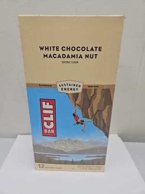  CLIF BAR WHITE CHOCOLATE & MACADAMIA NUT | 12 Energy Bars 2026 - Image 1 of 4