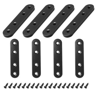 16 juegos de soporte recto de placa plana de acero inoxidable de 3 pulgadas, soporte de metal de 80 mm... Foto 1 de 4