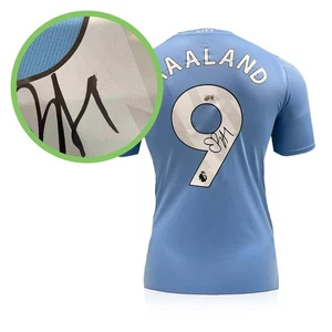 Erling Haaland Signed Manchester City 2023-24 Football Jersey. Damaged A - Picture 1 of 3
