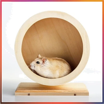 Seahelms Holz Hamsterrad Ø21cm – Leise & sichere Bewegung für kleine Haustiere - Bild 1 von 4