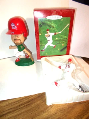 1998 CORINTHIAN ALL-STAR HEADLINER 6" MARK McGWIRE CARDINALS + 2000 KEEPSAKE ORN - Image 1 of 4