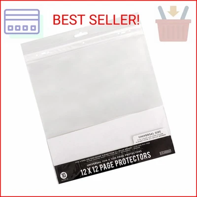 Protectores de página Colorbok (paquete de 10), 12 por 12" blanco Foto 1 de 2