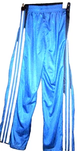 NEW W/Tag Boys L (14-16) NIKE BLUE & BLACK Tear Away Snap Sides Basketball Pants - Picture 1 of 5