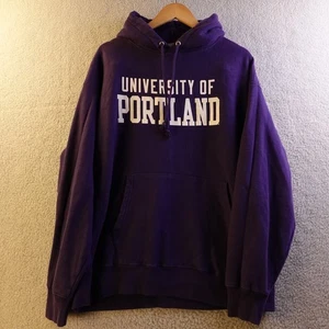 Felpa con cappuccio viola Champion Reverse Weave University of Portland 2X Large - Foto 1 di 6