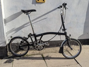 Brompton M3L Folding Bike Black. Super Clean - Picture 1 of 12