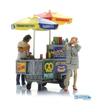Artitec Finished Model Hot Dog Wagon + 2 Figures 387,625 - Image 1 of 2