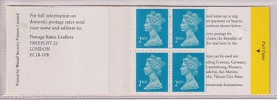 Gran Bretaña SG HA5 1992 Machin código de barras folleto 4x2nd Walsall Foto 1 de 2