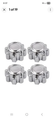 Tampas de cubo central de roda 4 peças aro poeira tampas para Ford F250 F350 Excursion - Imagem 1 de 3