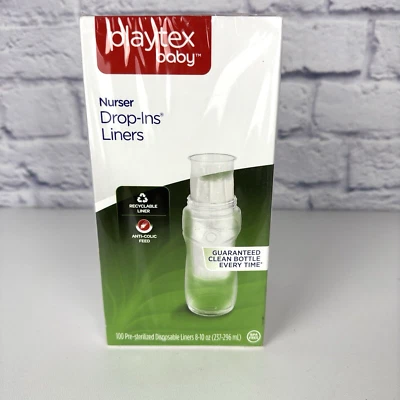 Подкладки Playtex Baby 100 для детских бутылочек 8-10 унций запечатанные новые - Изображение 1 из 4