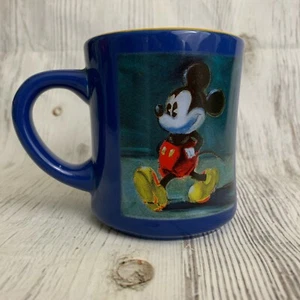 Mickey Mouse Coffee Mug Cup The Disney Store Blue Green  - Picture 1 of 6