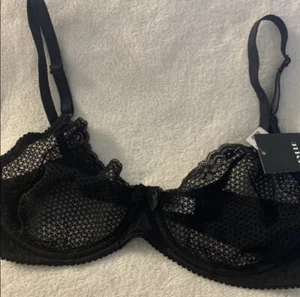 Deyllo Women's Sexy Lace Bra Mesh Underwire See Through Demi Bra Unlined Bralett - Picture 1 of 6