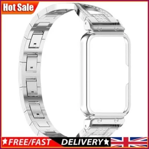 Case+Band Stainless Steel Strap Bracelet for Samsung Galaxy Fit 3 (Silver) - Zdjęcie 1 z 11