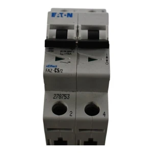 NEW Eaton - Cutler Hammer FAZ-C5/2 Miniature Circuit Breakers, T/M, UL1077, Togg - Picture 1 of 4