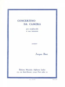 Concertino da Camera for Alto Sax and Piano Leduc Book NEW 048180777 - Picture 1 of 1