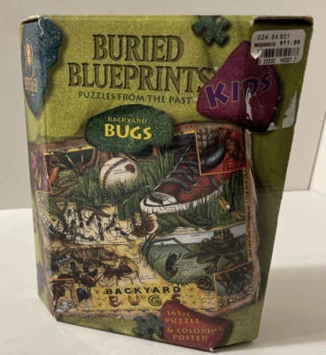 Vintage Buried Blueprints Kids - Backyard Bugs by BePuzzled (1999) Complete! - Image 1 of 2