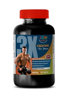 Aumenta la Fuerza Muscular - CREATINA TRIFÁSICA 3X 5000mg - Creatina 1B Foto 1 de 4