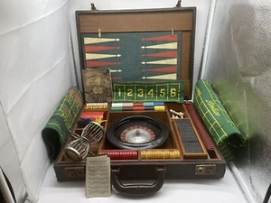 Vtg Metro Games Multi Game Set Chess Domi Backg Roule Cribb Horse Race Bakel HTF - Picture 1 of 24