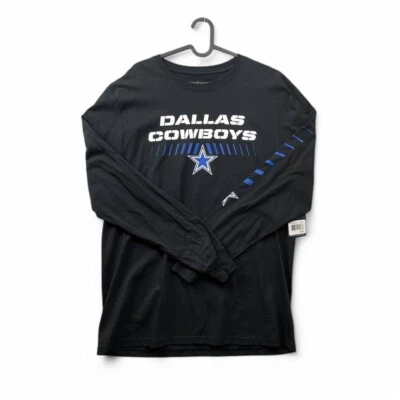 Dallas Cowboys Auténtica NFL Ropa Manga Larga Gráfica Camisa Hombres Grande Deportes Foto 1 de 4