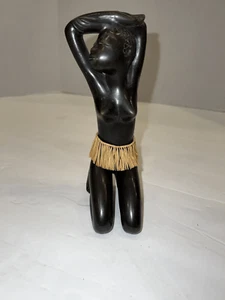 1950s Leopold Anzengruber Nude African Woman chalkware Sculpture - Picture 1 of 6